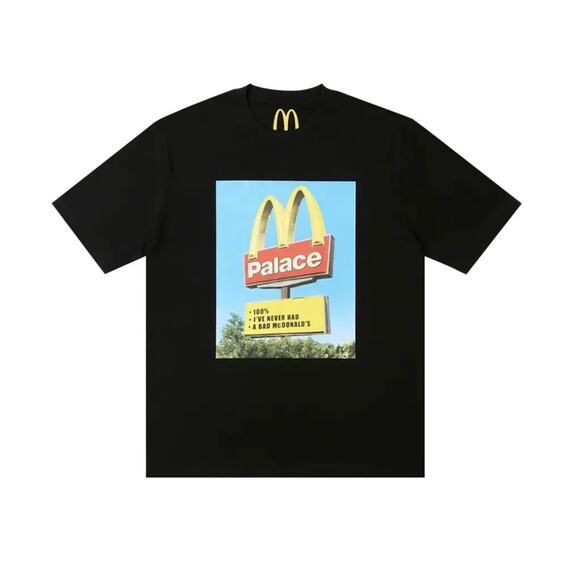 Palace x McDonalds Tee*Size Large*BLACK*SOLD OUT*New in Original Packaging - Picture 1 of 1